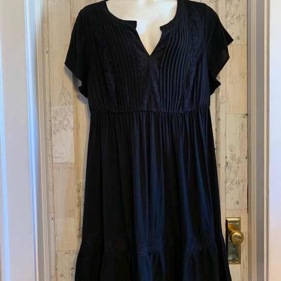 NWT torrid size 3 pintuck lace inset skater dress - Picture 6 of 8
